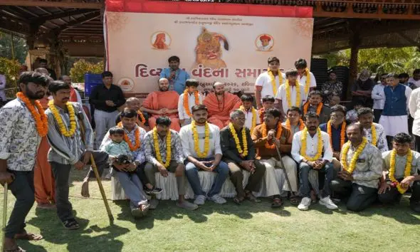 Salangpurdham News: સાળંગપુરધામ ખાતે મહાશિવરાત્રી નિમિત્તે ‘દિવ્યાંગ વંદના સમારોહ’નું ભવ્ય આયોજન: 500થી વધુ દિવ્યાંગોએ કર્યા દાદાના દર્શન