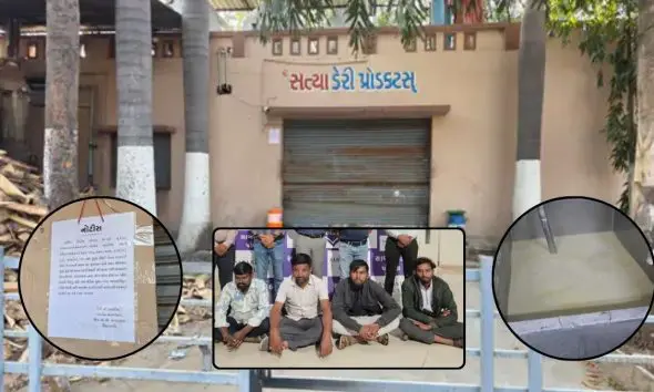 સાબરકાંઠામાં 'સફેદ ઝેર' નું કારખાનું ઝડપાયું: ડિટર્જન્ટ અને યુરિયામાંથી બનતું હતું નકલી દૂધ; 4 શખ્સોની ધરપકડ