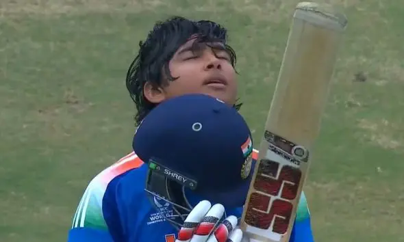 Vaibhav Sooryavanshi : વૈભવ સૂર્યવંશીએ ઈંગ્લેન્ડના આ સ્ટાર બોલર પર કાળો કેર વર્તાવ્યો, એક જ ઓવરમાં 3 ચોગ્ગા અને 2 સિક્સર ફટકારી