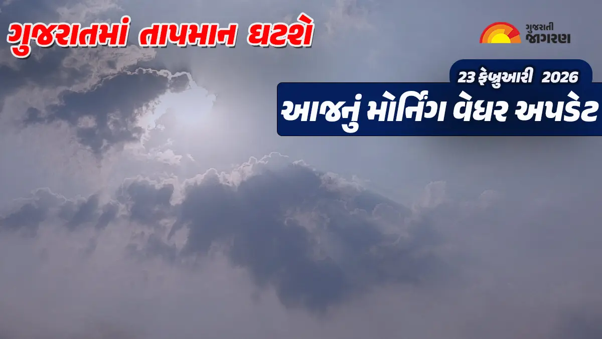 Gujarat Weather Forecast:આજે લઘુત્તમ અને મહત્તમ તાપમાન ઘટશે, બેવડી ઋતુ અનુભવાશે, જાણો હવામાન વિભાગની આગાહી
