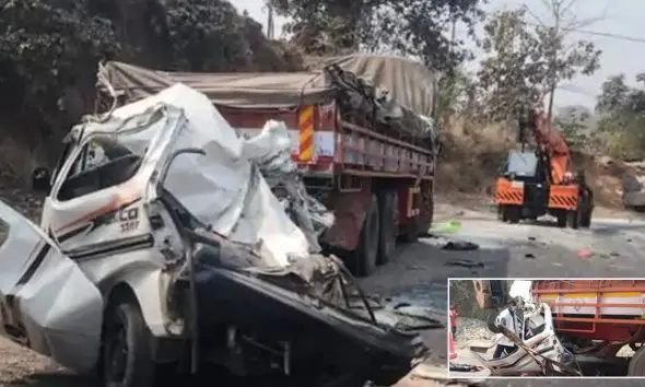 વલસાડના કપરાડામાં અકસ્માતઃ કુંભઘાટ પર ટ્રક પાછળ ઇકો ઘૂસી જતાં એકજ પરિવારના પાંચ સહિત સાતના મોત