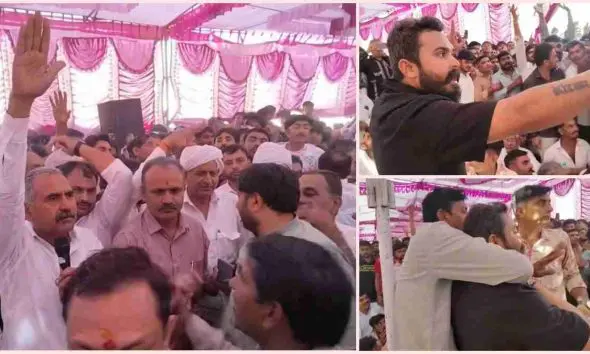 ભાભરના રુણી ગામે ચૌધરી સમાજના મહાસંમેલનમાં ભારે હોબાળો: દીકરીને પરત લાવવાના મુદ્દે યુવાનો અને આગેવાનો આમને-સામને આવ્યા | Anjana Chaudhary Samaj Meeting ...