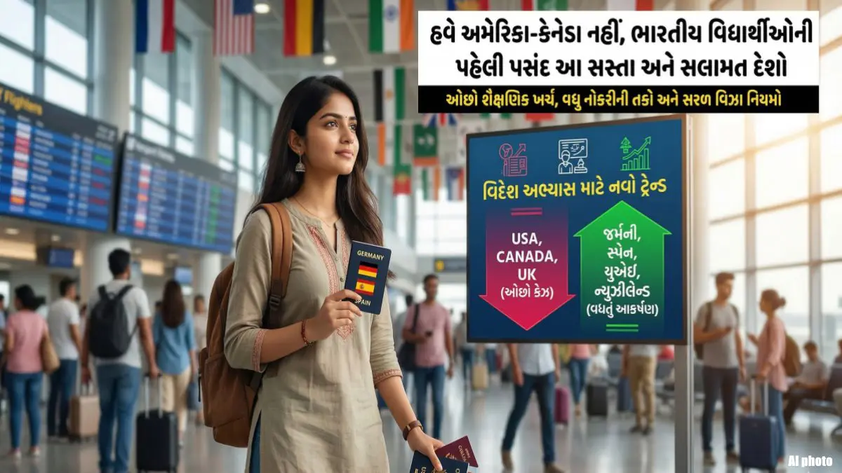 Foreign Study: હવે અમેરિકા-કેનેડાનો મોહ ઘટ્યો? ભારતીય વિદ્યાર્થીઓની પહેલી પસંદ બન્યા આ દેશો; ઓછો ખર્ચ અને રોજગારીની મોટી તક