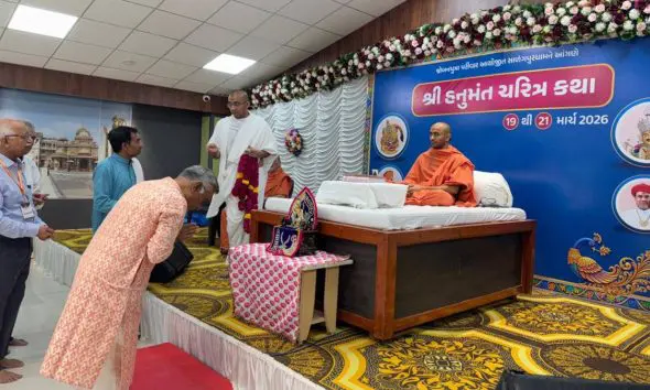 Botad: જોબનપુત્રા પરિવાર દ્વારા સાળંગપુરમાં ત્રિ-દિનાત્મક હનુમાન કથાનું આયોજન, શોભાયાત્રા સાથે ભક્તિમય શુભારંભ