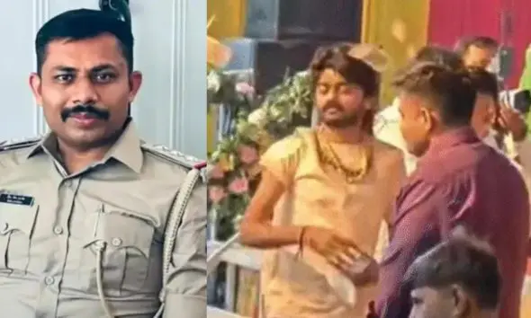 mehsana-news-santhan-pi-suspended-over-viral-video-from-katolasan-lok-dayro