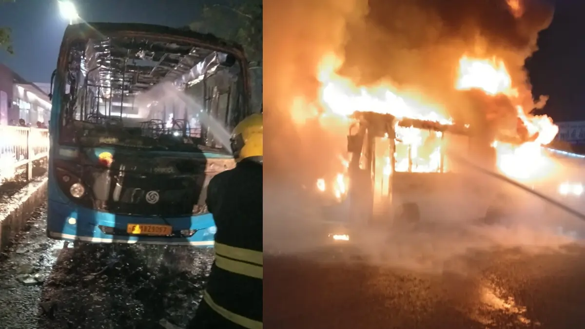 Surat: કાપોદ્રામાં ચાલુ એસટી બસ ભડભડ સળગી ઉઠી, ડ્રાઈવરની સમય સૂચકતાથી 51 મુસાફરોનો ચમત્કારિક બચાવ