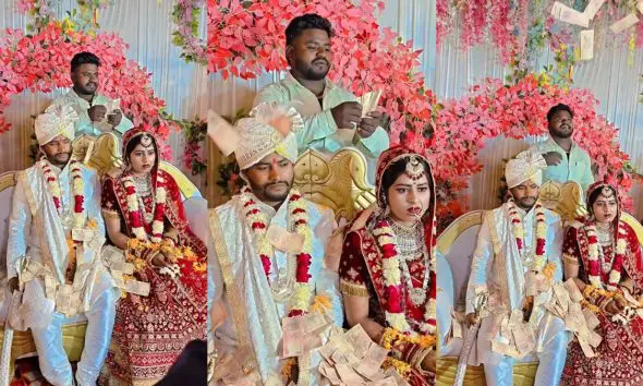 'છોરી, ઐસે-ઐસે ખર્ચે..!' યુવકે વર-કન્યા પર બે હાથે ઉડાડી 10-10ની નોટો, VIRAL VIDEO જોઈ યુઝર્સ બોલ્યા- 'ભાઈ, 500ની ઉડાડ, કામ પતે!'