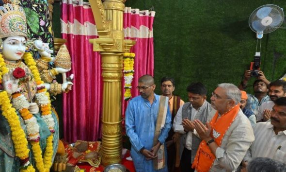 Navsari: જગદીશ વિશ્વકર્માનો નવસારી પ્રવાસ, ઉનાઇ માતાના દર્શન કર્યા; ડાંગમાં સંગઠનાત્મક બેઠક યોજી