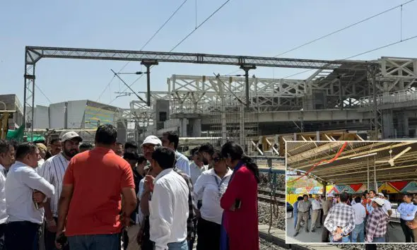 sabarmati-railway-station-redevelopment-in-full-swing-drm-ved-prakash-reviews-work