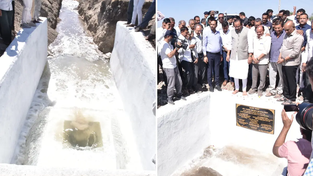 Amreli News: મોણપુર ગામનાં તળાવમાં 350 કિ.મી. દૂરથી નર્મદના નીર પહોંચ્યા, ‘સૌની યોજના’ લિંક-4 હેઠળ સ્કાવર વાલ્વનું લોકાર્પણ