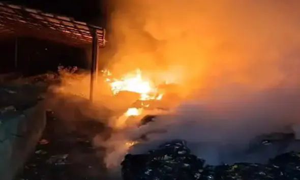 Sabarkantha News: પ્રાંતિજના નવાપુરામાં ડમ્પિંગ સાઈટ પર કચરામાં આગ, ફાયર ટીમે 5 કલાકની જહેમત પછી કાબૂમાં લીધી