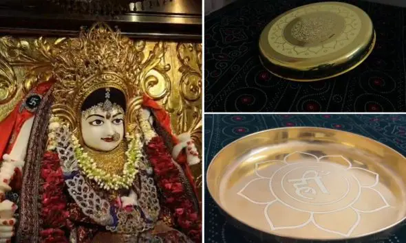 mehsana-news-harsiddhi-mata-temple-in-ladol-to-offer-rajbhog-in-golden-platter