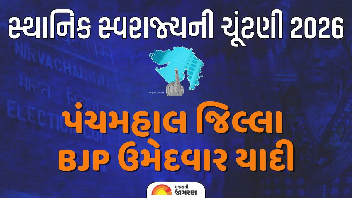 પંચમહાલ સ્થાનિક સ્વરાજ્ય ચૂંટણી 2026, ભાજપનો શંખનાદ; જિલ્લા-તાલુકા પંચાયત અને નગરપાલિકાના ઉમેદવારની યાદી જાહેર