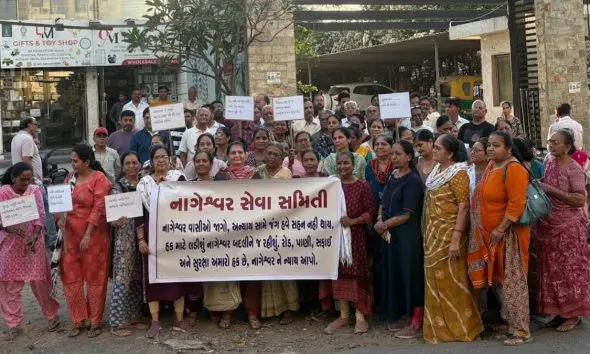 Rajkot: "વિકાસ કામો નહીં, તો મત નહીં" રાજકોટના નાગેશ્વરવાસીઓનો આક્રોશ, ચૂંટણીમાં 'NOTA' દબાવવાની ચીમકી