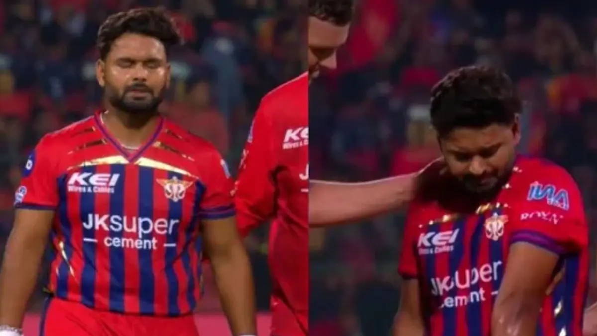 RCB vs LSG: ઋષભ પંતની હાલત રોહિત શર્મા જેવી થઈ, ઇનિંગમાં અધવચ્ચે જ પેવેલિયન પરત ફરવું પડયું, કઈ રીતે ઇન્જર્ડ થયો કેપ્ટન; VIDEO