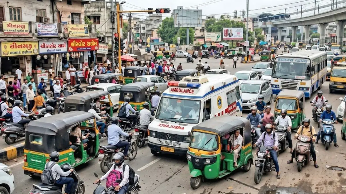 ટ્રાફિકમાં નહીં ફસાય જિંદગી: અમદાવાદના ચાર રસ્તાઓ પર '108' આવતા લાલ સિગ્નલ ઓટોમેટિક ગ્રીન થઈ જશે