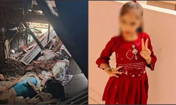 narmada-nandod-lachharas-village-house-wall-collapse-girl-death-storm