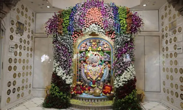 botad-news-salangpur-hanumanji-temple-poonam-special-flower-adornment