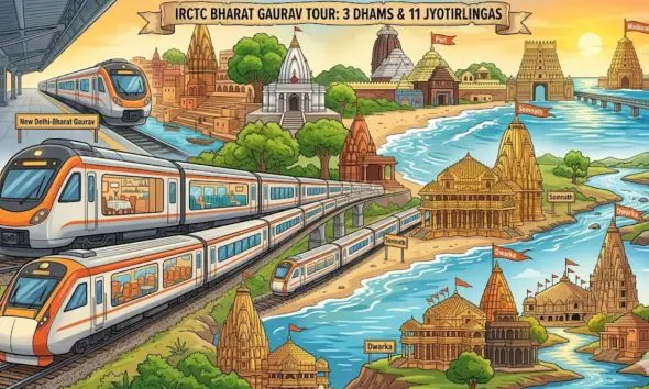 irctc-bharat-gaurav-train-3-dham-11-jyotirlinga-tour-details