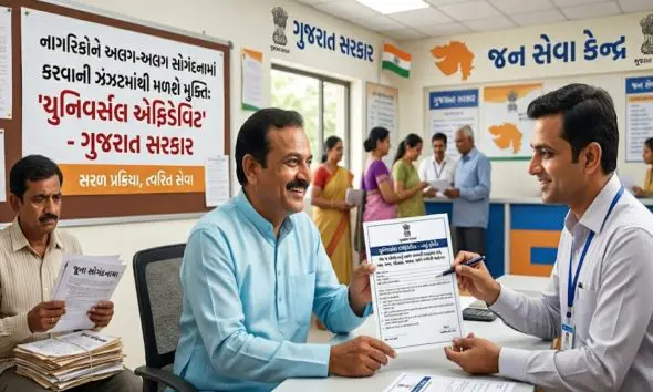 gujarat-government-announces-new-format-of-universal-affidavit-for-various-government-work