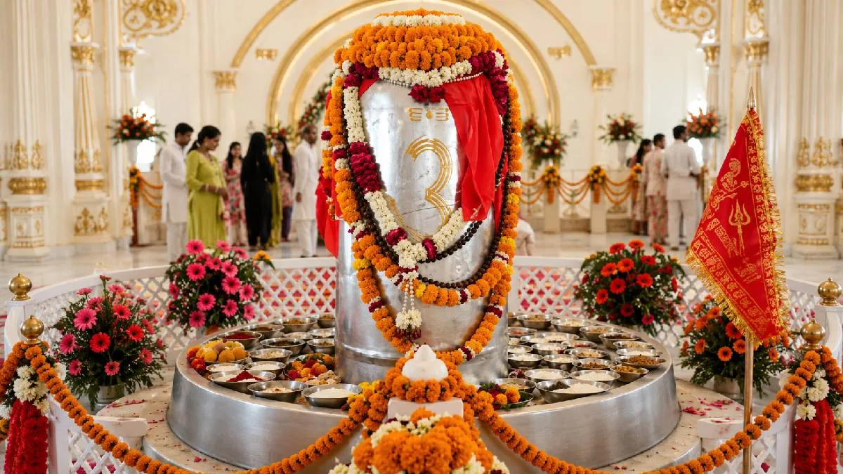 world-largest-parad-shivling-5211-kg-installed-in-haridwar-gujarati-news