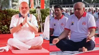 ગુજરાતમાં આંતરરાષ્ટ્રીય યોગ દિવસની ભવ્ય ઉજવણી: માણસામાં CM ભૂપેન્દ્ર પટેલ અને અમદાવાદમાં કેન્દ્રીય મંત્રી અમિત શાહે કર્યા યોગાસન