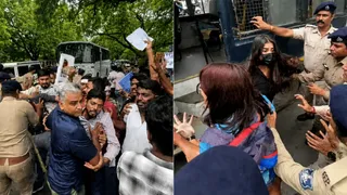 Protest: અમદાવાદ બન્યું મિની જંતરમંતર, બપોરે કોંગ્રેસ તો સાંજે વિદ્યાર્થીઓએ નોંધાવ્યો વિરોધ; પોલીસે કરી પ્રદર્શનકારીઓની અટકાયત