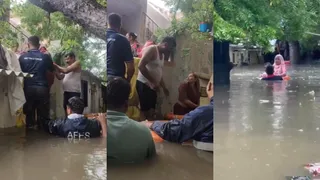 VIDEO: સાબરમતીના છારાનગર સ્થિત રબારીવાસમાં ફાયર વિભાગનું રેસ્ક્યુ ઑપરેશન, ધાબા પર ફસાયેલા 11 લોકોને સલામત સ્થળે ખસેડાયા