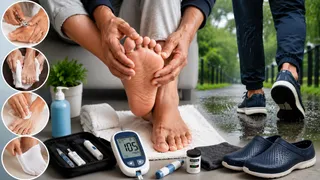 Diabetes: ચોમાસા દરમિયાન ડાયાબિટીસના દર્દીઓએ પગની સંભાળ કેવી રીતે રાખવી?