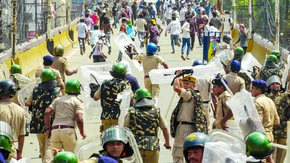 crpf-report-says-anti-riot-protocols-followed-during-neet-protest