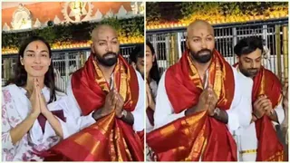 હાર્દિક પંડ્યા ગર્લફ્રેન્ડ મહિકા શર્મા સાથે તિરુપતિ બાલાજીના શરણે: શિર મુંડાવીને ભક્તિમાં લીન દેખાયો ભારતીય ઓલરાઉન્ડર