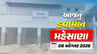 Mehsana Weather Forecast: મહેસાણામાં આજે વાદળછાયું વાતાવરણ અને હળવા વરસાદની શક્યતા, 11 ઓગસ્ટ સુધી શું છે આગાહી?