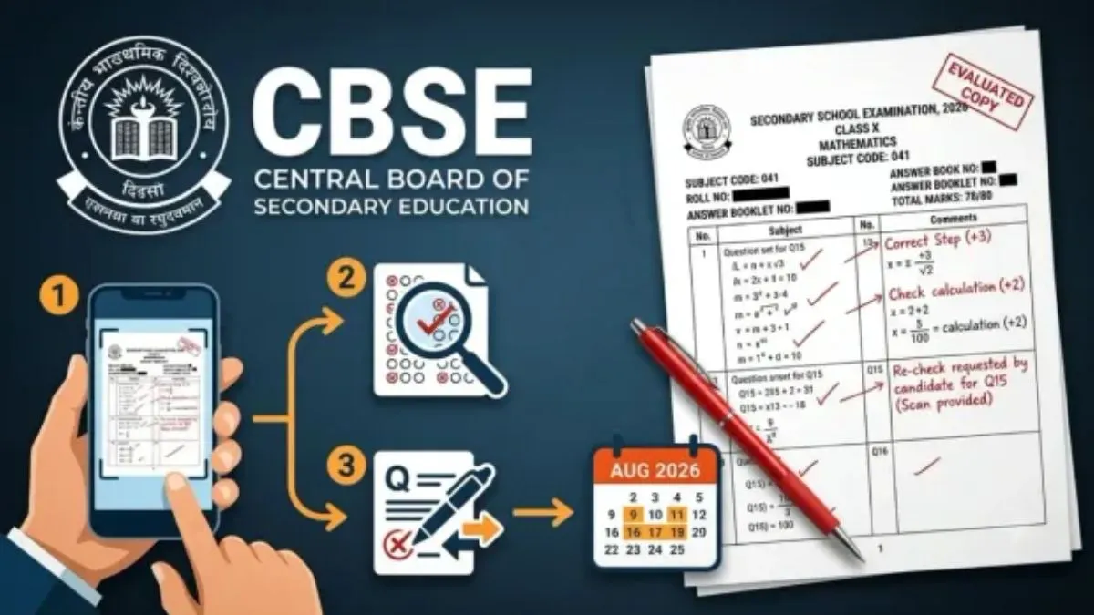હવે સીધું રી-ઈવેલ્યુએશન નહીં થાય, CBSE એ ગુણ ચકાસણી અને રી-ચેકિંગના નિયમો બદલ્યા