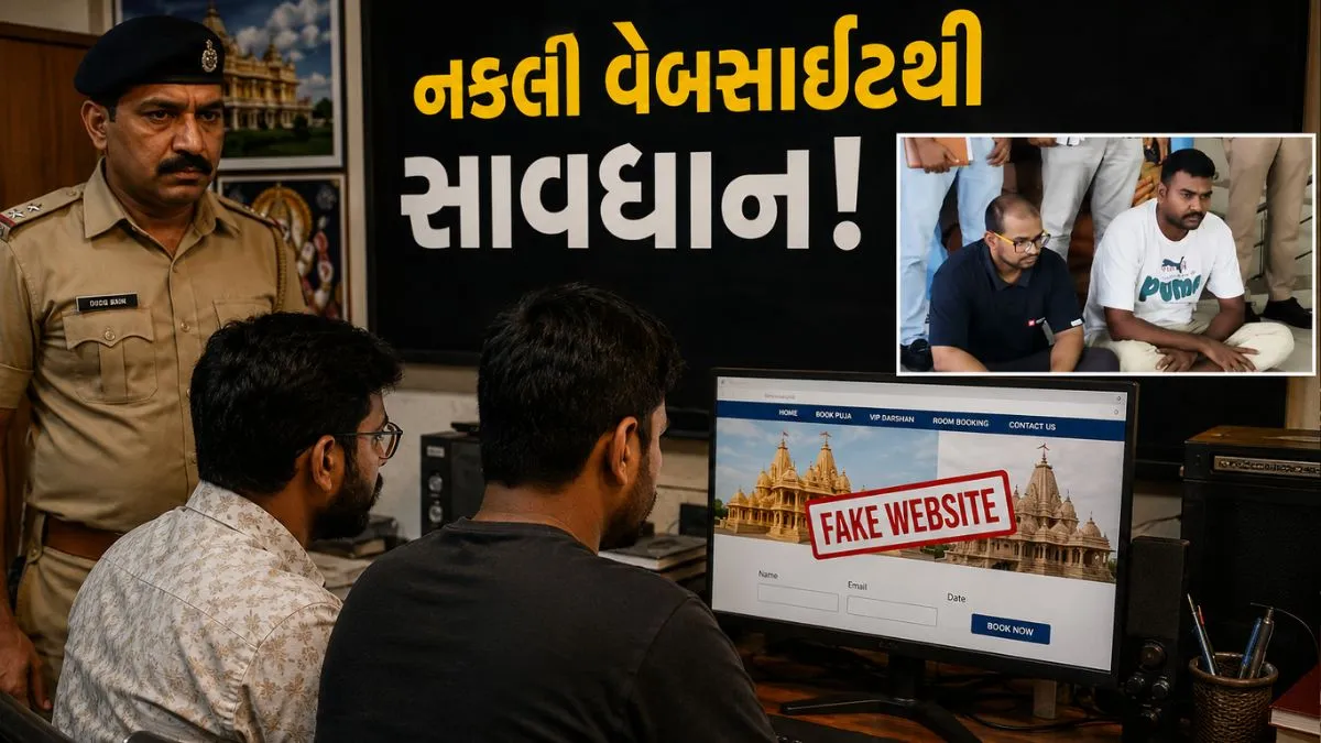 નકલી વેબસાઈટથી 21 હજાર ભક્તોને છેતરનાર ગેંગનો પર્દાફાશ
