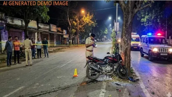 rajkot-road-accident-news-school-teacher-crushed-under-tanker-after-rapido-bike-slips-avoid-dog