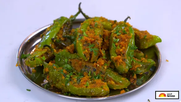 shitala-satam-2026-special-recipe-make-delicious-bharela-marcha-stuffed-chilli-on-randhan-chhath