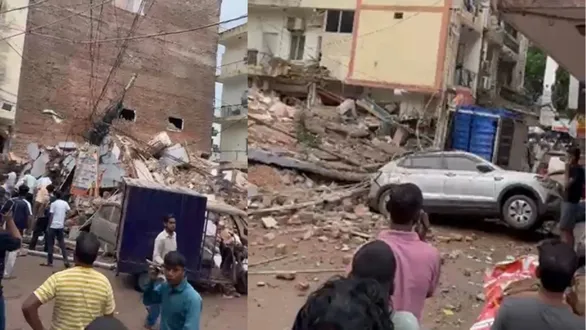 delhi-satya-niketan-three-floor-building-collapse-relief-and-rescue-operations