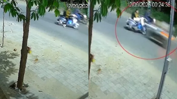 ahmedabad-road-accident-pulsar-hits-newlywed-woman-in-front-of-husband-tragic-cctv-footage-emerges