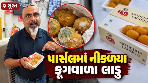 surat-blinkit-online-laddu-fungus-viral-video-smc-food-department-inspection