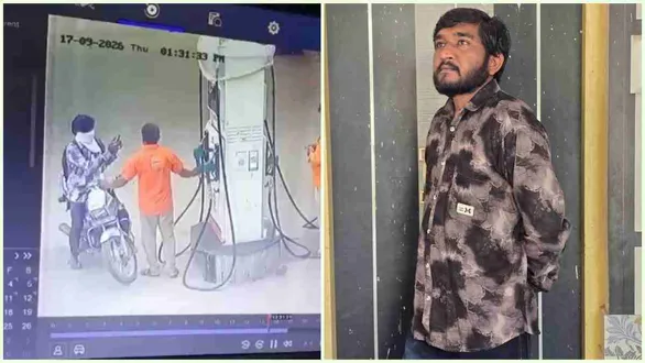 gujju-love-guru-chandan-rathod-accident-petrol-pump-viral-video