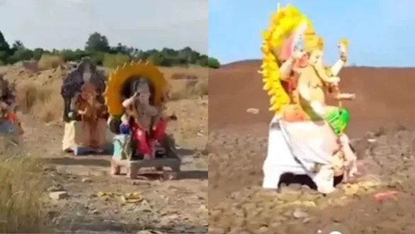amid-drought-conditions-in-andhra-pradesh-ganesh-visarjan-had-to-be-performed-on-the-sand-of-a-dry-riverbed
