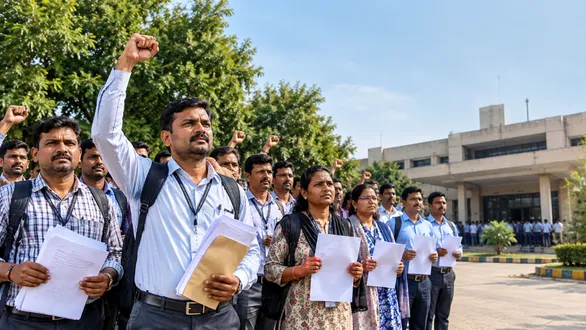 gujarat-gram-sevak-online-work-boycott-strike-october-2