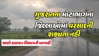 Gujarat Weather Forecast: રાજ્યમાં સાત દિવસ છૂટોછવાયો હળવો વરસાદ થઇ શકે, ડીસા-નલિયામાંથી ચોમાસું લઇ રહ્યું છે વિદાય