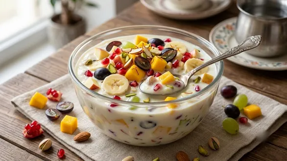 instant-fruit-rabdi-custard-fruit-salad-recipe-in-gujarati