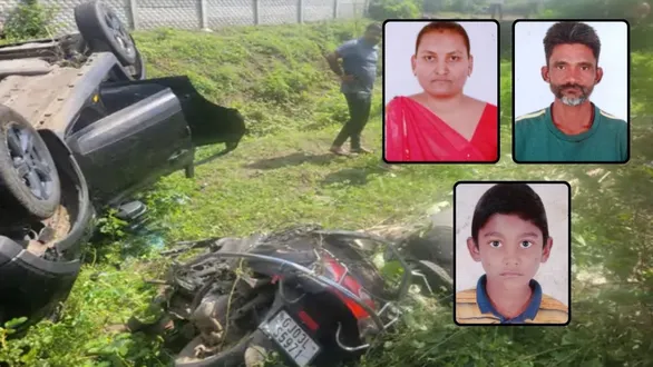 gondal-dhodhavadar-ramod-car-activa-accident-three-family-members-death