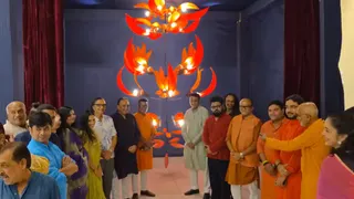 વડોદરા નવરાત્રી ફેસ્ટિવલ: 'કેસૂડાં' થીમ સાથે 70 હજાર ખેલૈયાઓ રમી શકશે ગરબા, અંગદાન જાગૃતિનો અનોખો સંદેશ