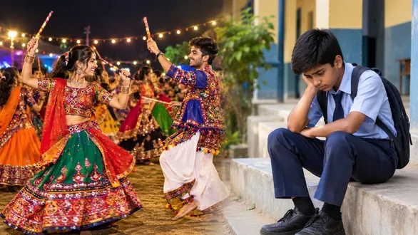 navratri-2026-bhagwa-sena-demands-gen-z-vacation-for-school-students