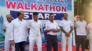 ગાંધીજયંતી નિમિત્તે વડોદરા પોલીસ દ્વારા વોકેથોન, ‘ડ્રગ્સ અને વ્યસન મુક્ત સમાજ’ નો સંકલ્પ લેવડાવ્યો
