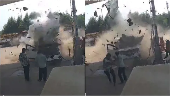 karjan-nh-48-cng-pump-car-blast-blast-near-jindal-company-cng-tank-blast-news