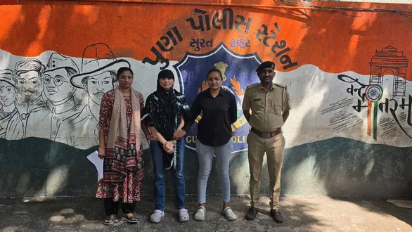 surat-news-suspended-female-cop-nayana-baraiya-arrested-from-gir-resort-in-rs-312-cr-extortion-case